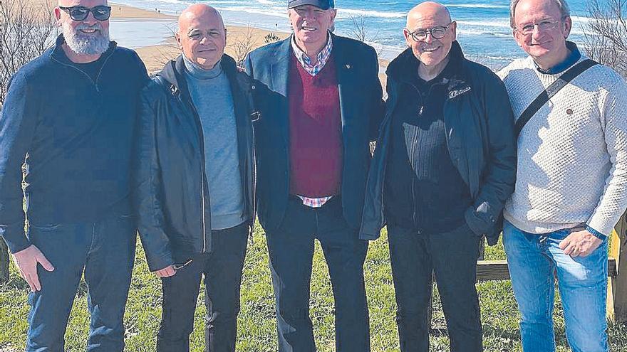 Amb Markel Iríbar, JC Martí, el Txopo, Toni Mollà i Kike Amonarriz.