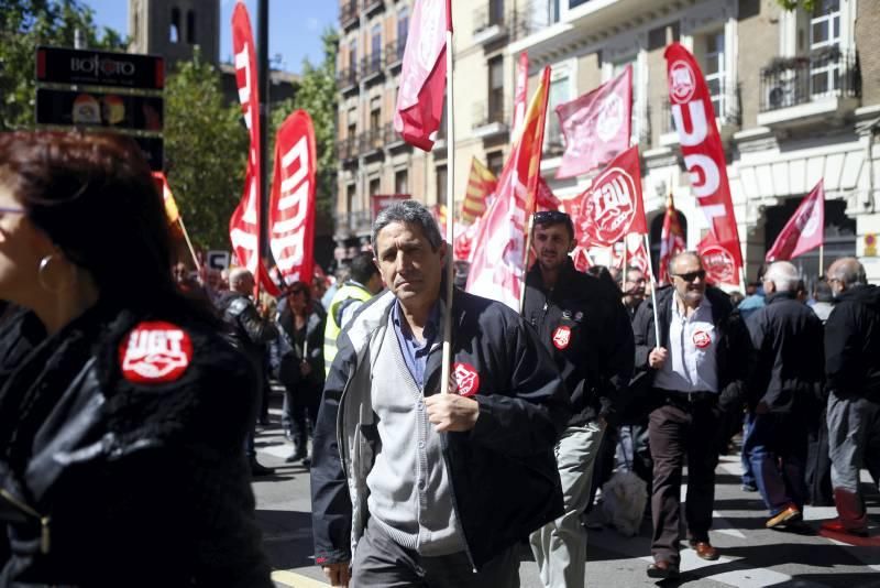 Escenas del Día del Trabajador en Zaragoza