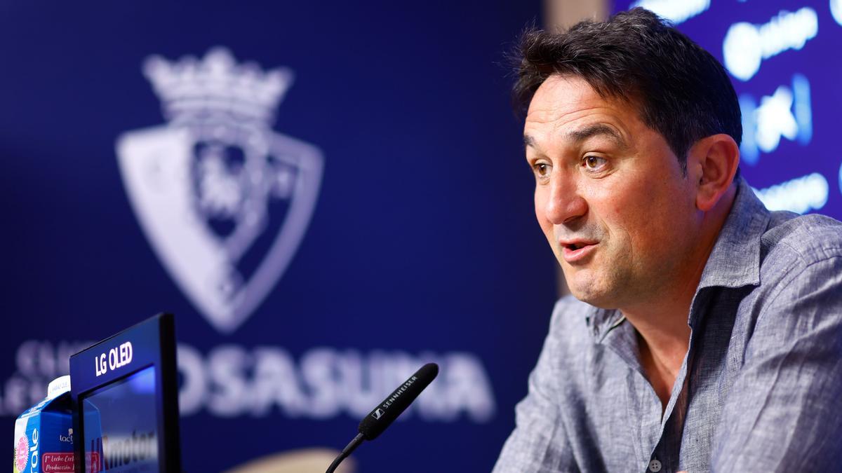 Braulio Vázquez, direcor deportivo de Osasuna, analizó la temporada
