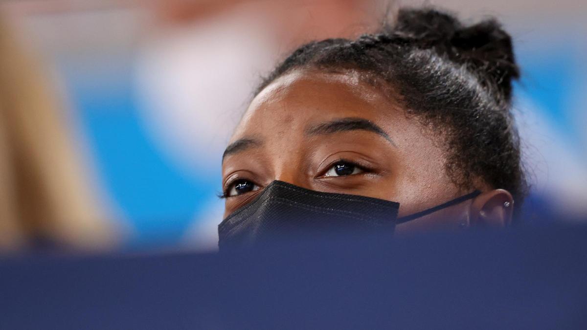 Simone Biles, durante los JJOO de Tokio.