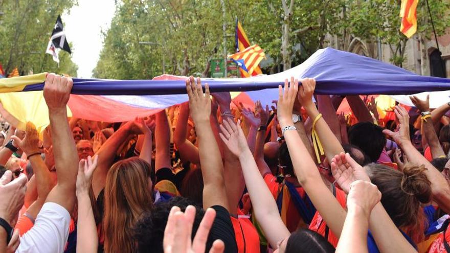 Imatge de la manifestació de la Diada de l&#039;any passat