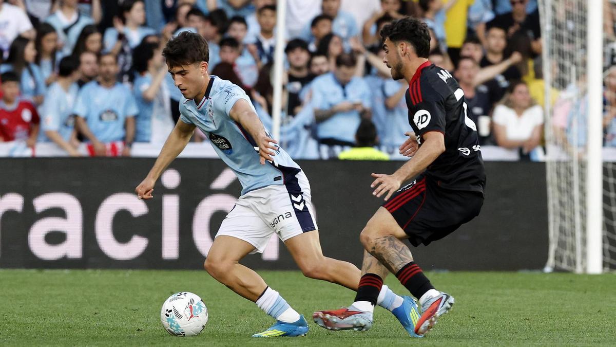 Javi Rodríguez, durante el último partido del Celta ante el Sevilla.