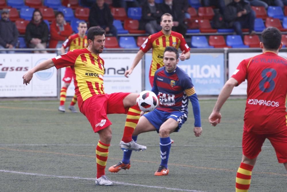 Les imatges del Llagostera - Vilafranca (4-1)