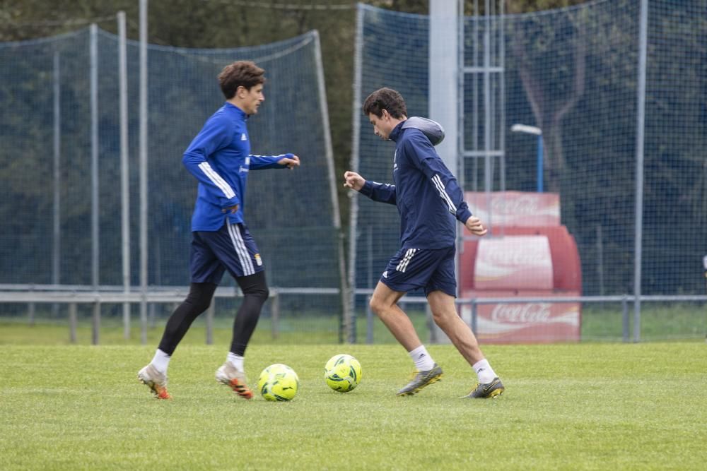 Entrenamiento del Oviedo en El Requexón