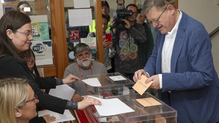 Ximo Puig vota en Morella: “Espero que voto a voto, la Comunidad Valenciana continúe avanzando”