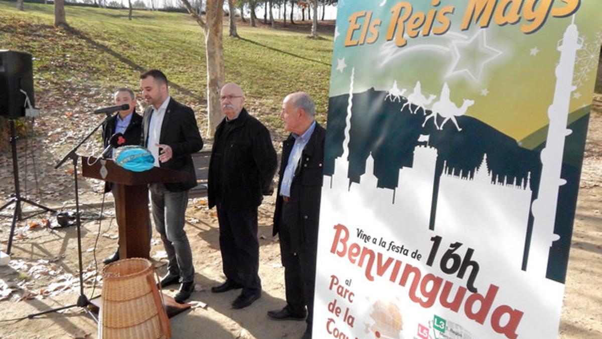 El alcalde de Terrassa, Jordi Ballart en la presentación de la Cabalgata de Reyes.