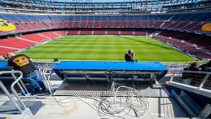 El Spotify Camp Nou, durante su proceso de remodelación.