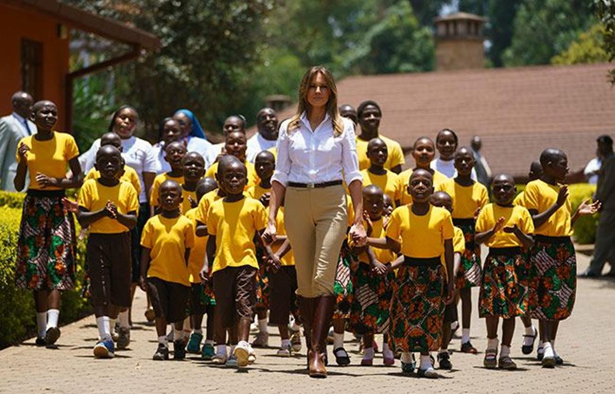 Melania Trump en Nairobi