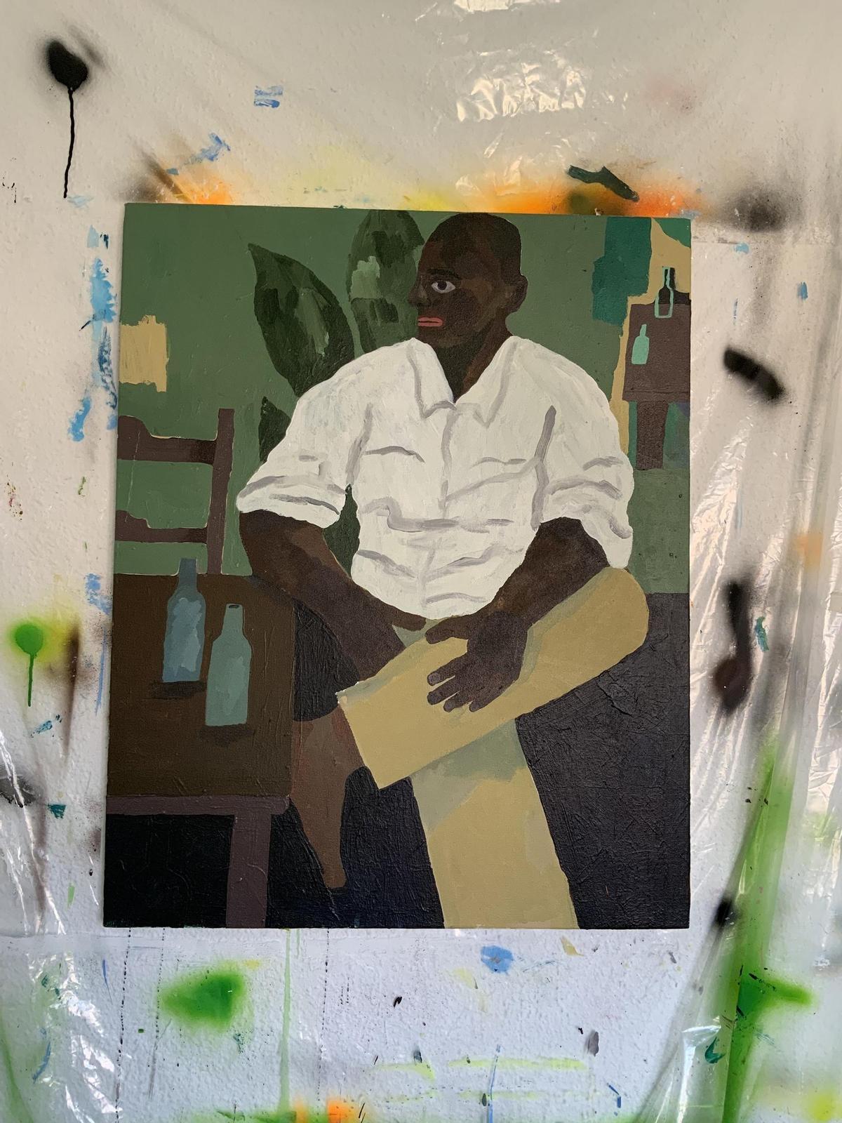 Una de las obras de Luis Galbis en Filtre Centre Expositiu.