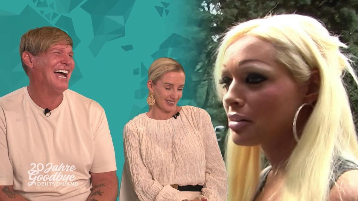 Steff Jerkel und Peggy Jerofke haben beim Kommentieren der damaligen Szenen über Daniela Katzenberger einiges zu lachen.