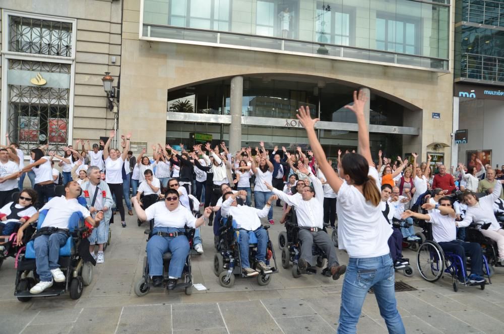 ''Flashmob'' de Aspace: Día Parálisis Cerebral