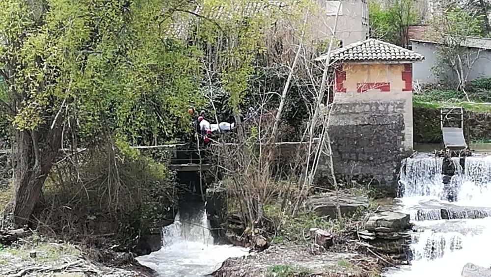 El punt on s'ha trobat el cadàver de l'home desaparegut al riu Llobregat al pas per Gironella