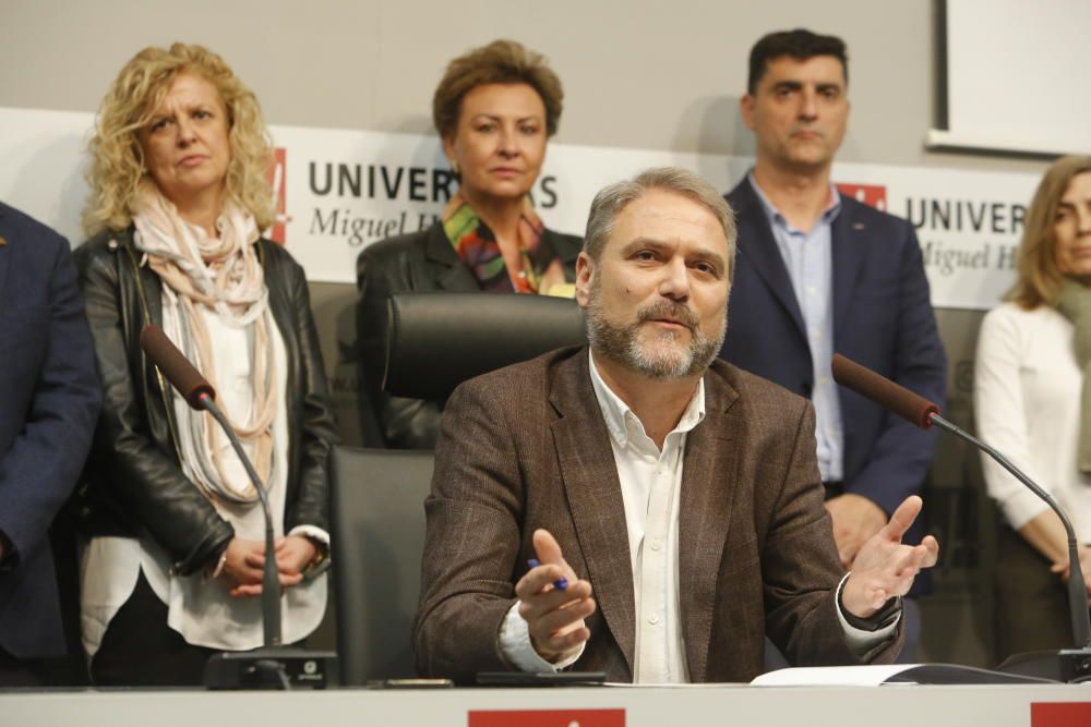 Primer acto del nuevo rector de la UMH