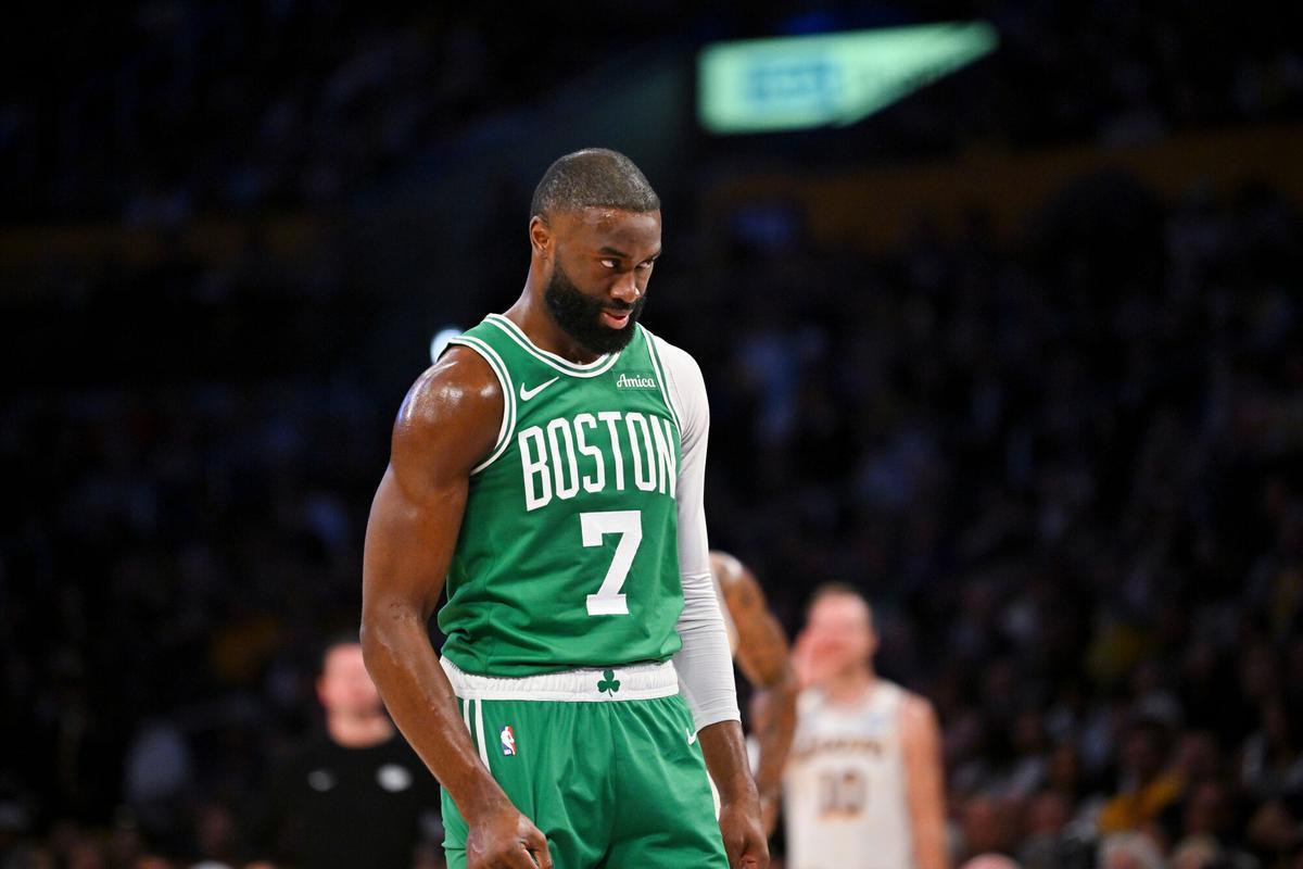 Jaylen Brown, en acción ante Phoenix Suns