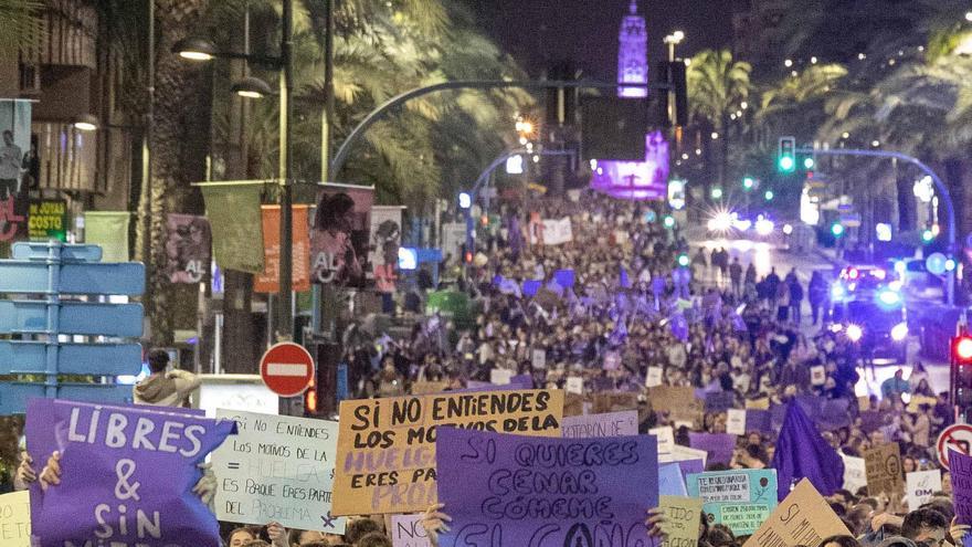 Manifestación del 8M en Alicante