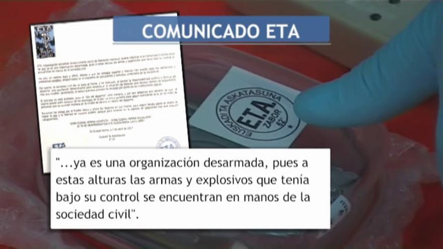 VÍDEO / ETA anuncia que "ya es una organización desarmada"