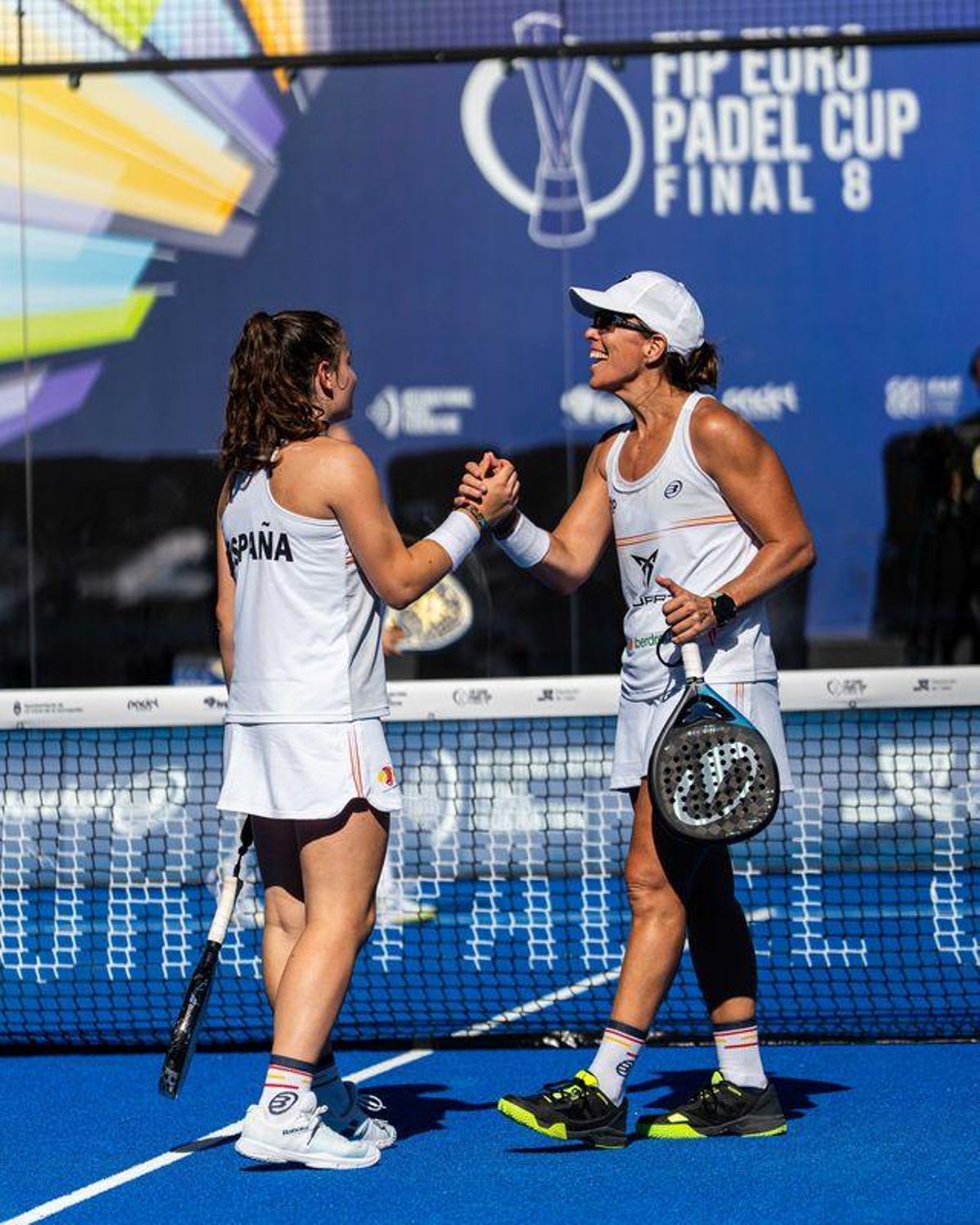 Martina Calvo and Lucía Sainz understood each other well on the court