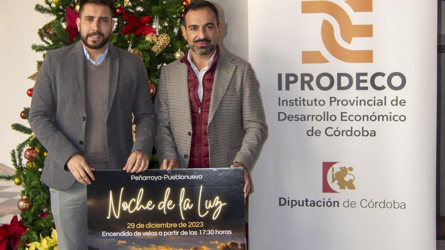 La Diputación de Córdoba muestra su apoyo a una nueva edición de la Noche de la Luz de Peñarroya-Pueblonuevo