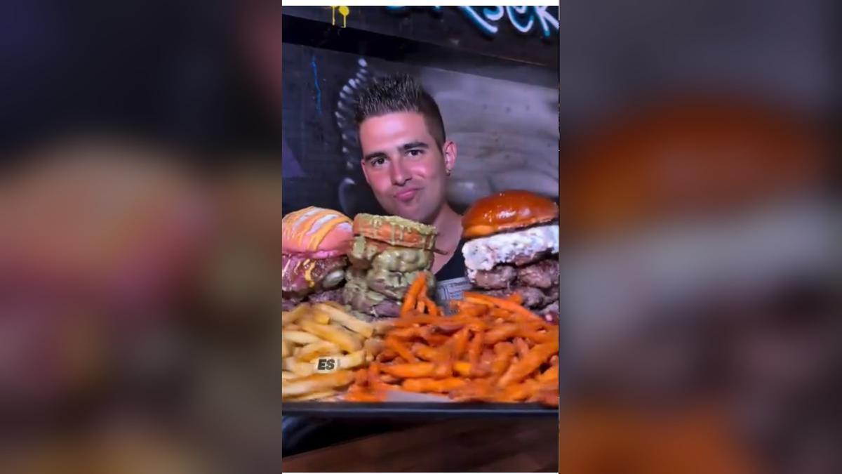 El reto de 3kg de comida de Mafia Burger