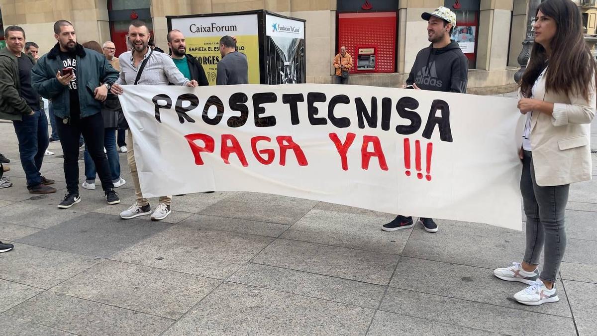 Protestantes en una de las manifestaciones