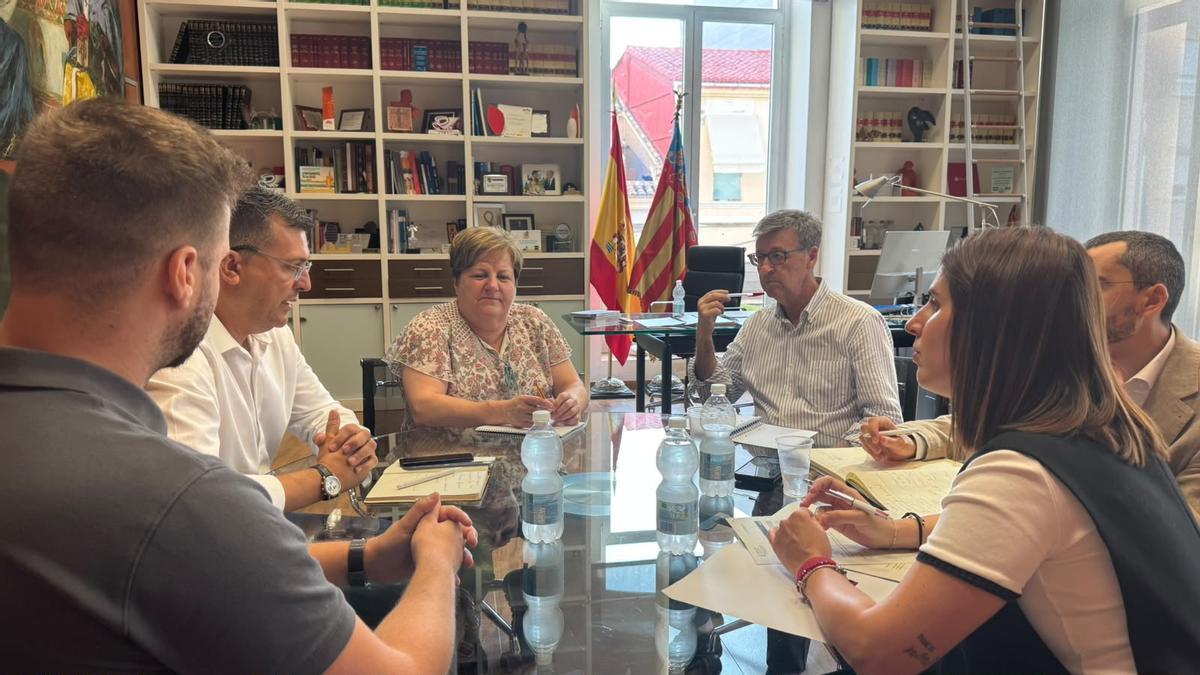 Reunión de trabajo en el Ayuntamiento de Alfafar.