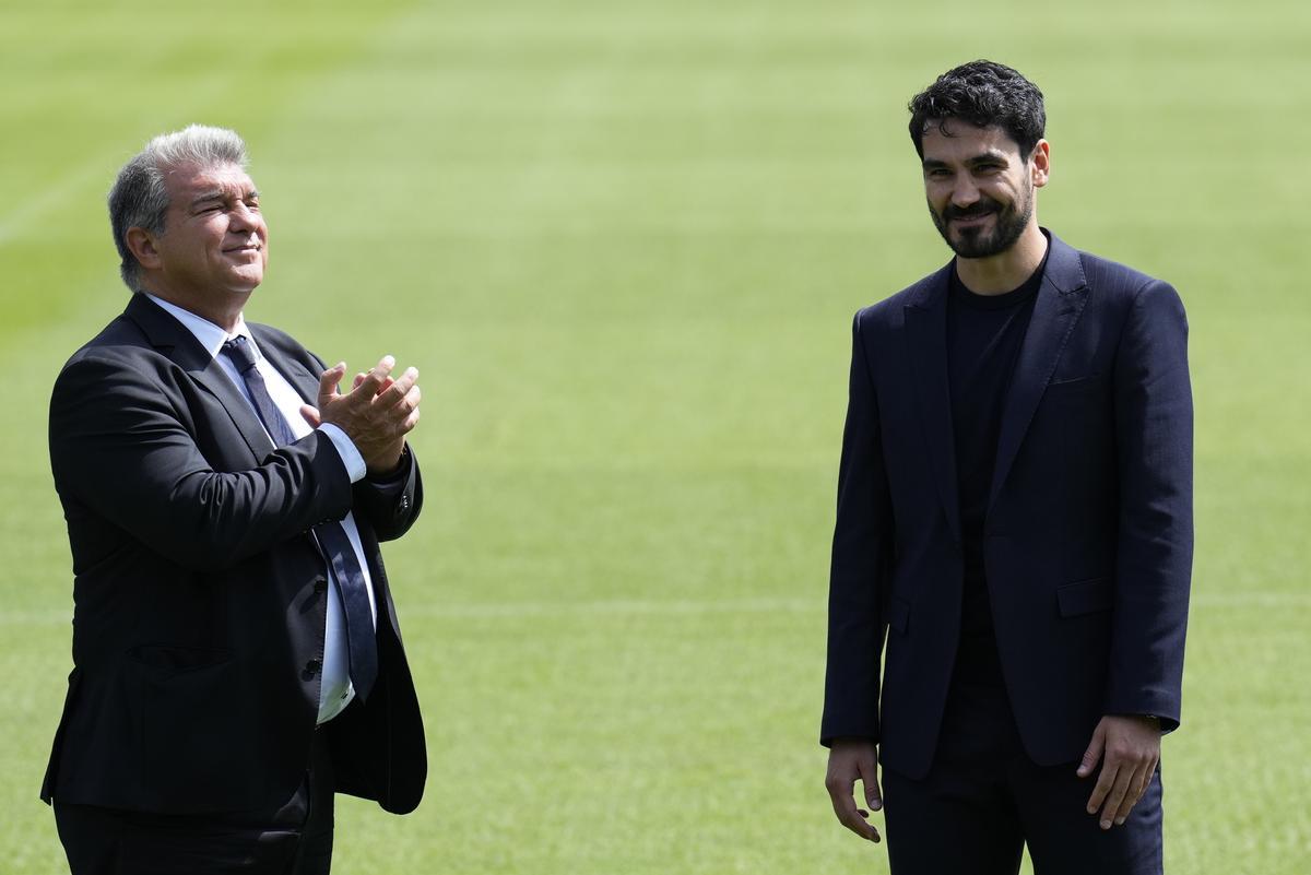 Ilkay Gündogan durante su presentación como nuevo jugador del club azulgrana