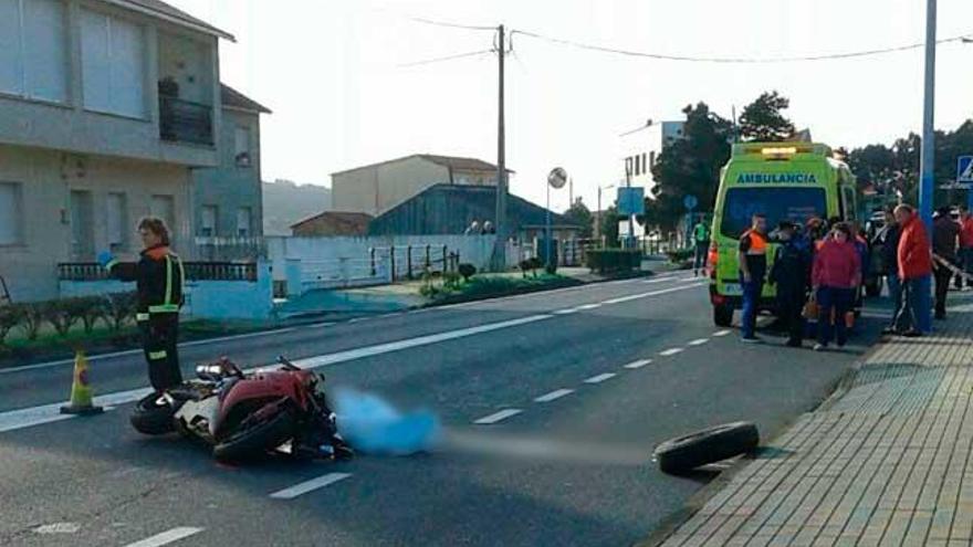 El motorista fallecido en O Grove. // Muñiz