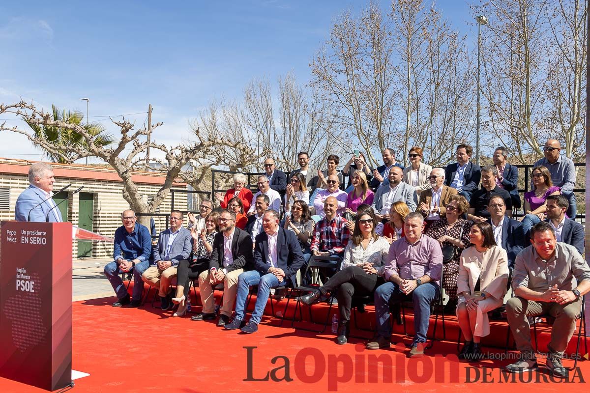 Presentación de José Vélez como candidato del PSOE a la presidencia de la Comunidad