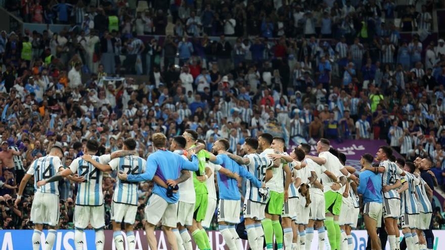 Los argentinos celebran su pase a la final