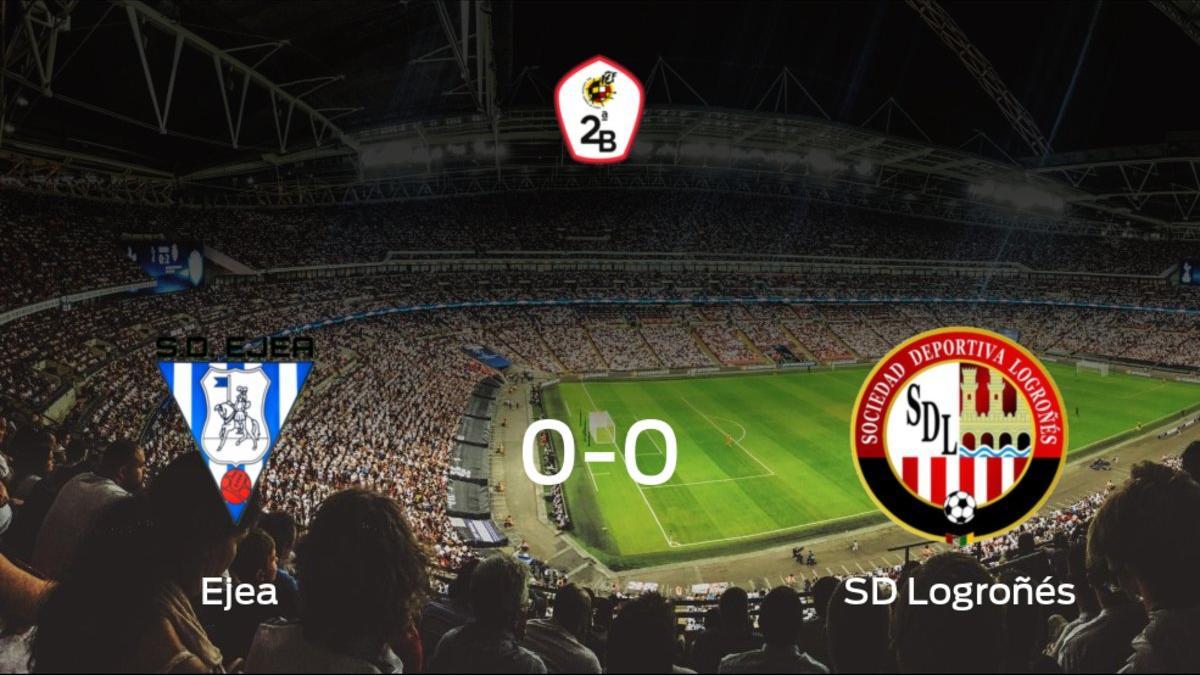 El Ejea y la SD Logroñés concluyen su enfrentamiento en el Estadio Municipal de Luchán sin goles (0-0)