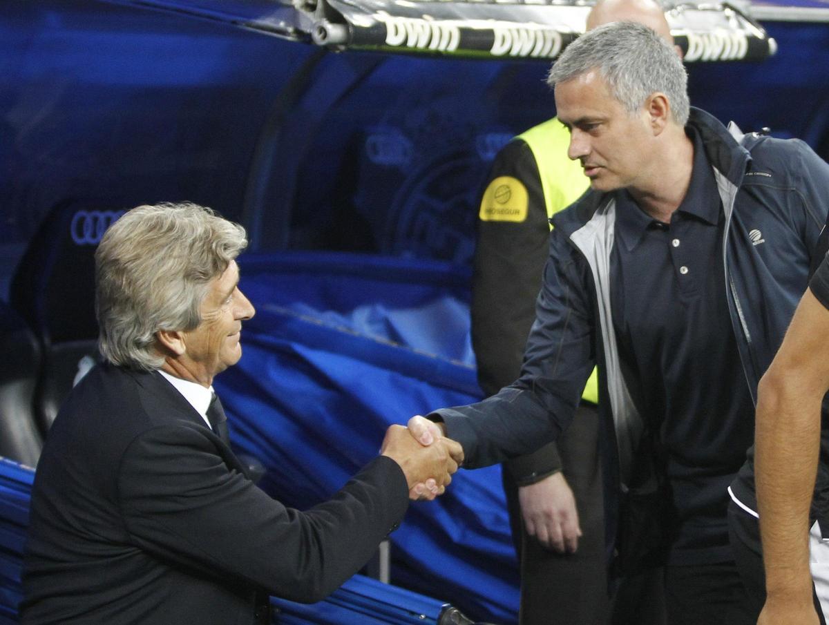 Mourinho y Pellegrini, en el Real Madrid-Málaga Cf de la temporada 2012/13