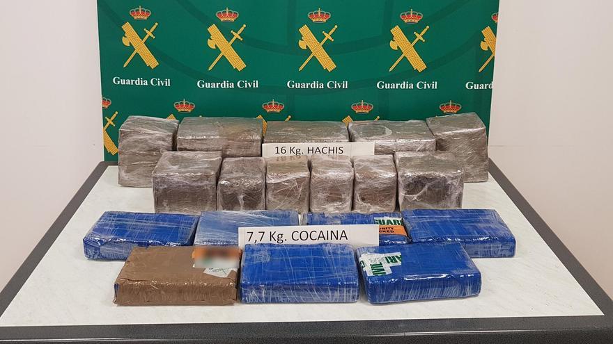 La Guardia Civil incauta 23 kilos de droga en una empresa de paquetería de Palma