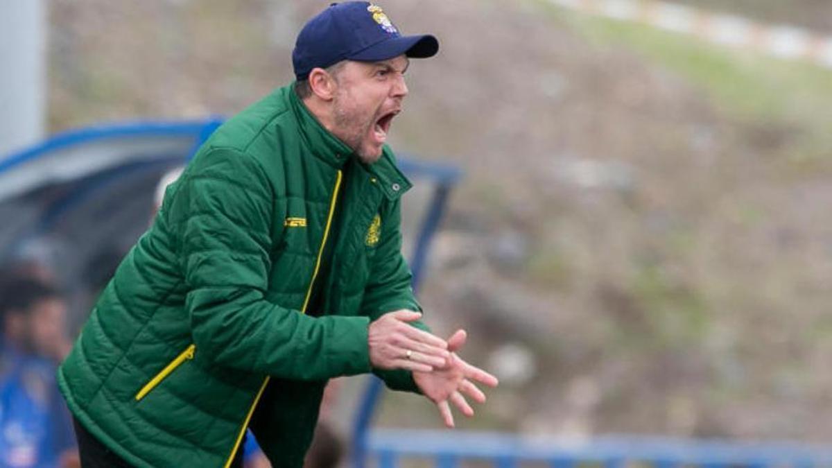 Ángel Sánchez, en su periplo como técnico de la UD Las Palmas C.