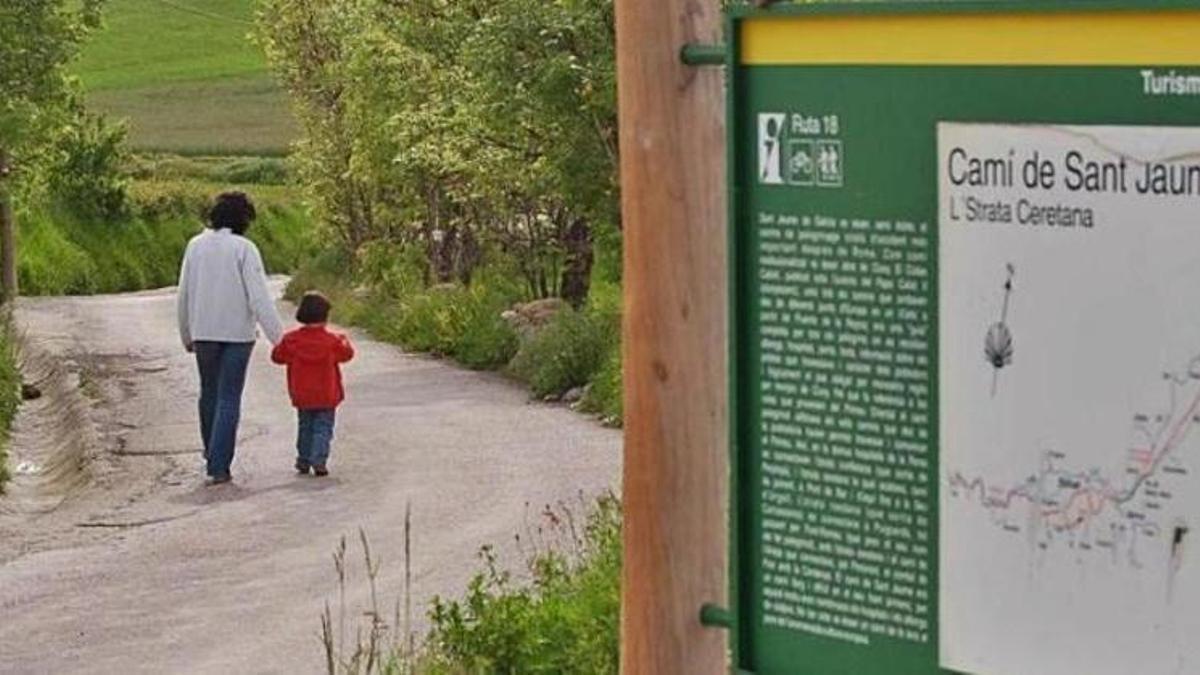 Un camí d'accés al nucli de Bellver de Cerdanya