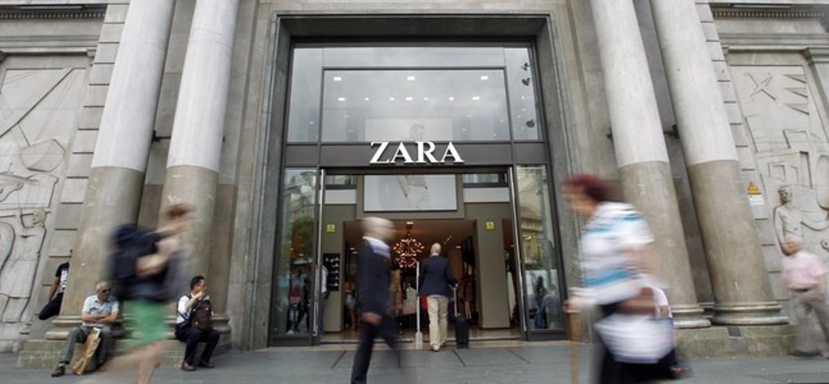 Una botiga de Zara a Barcelona. Una botiga de Zara a Barcelona.
