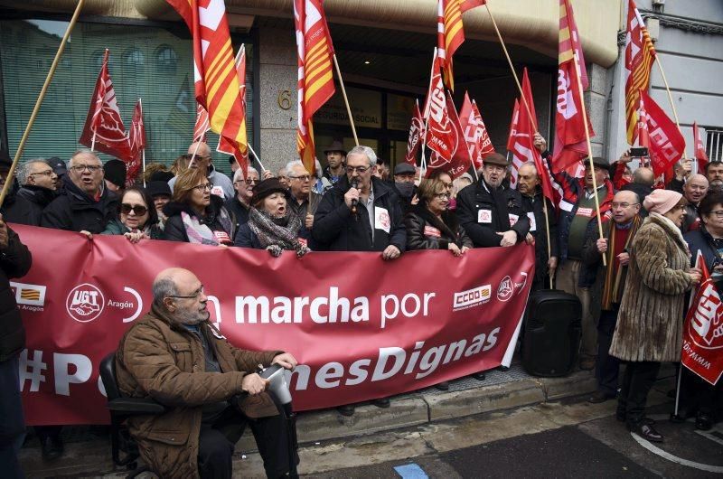 Protesta de jubilados en Zaragoza