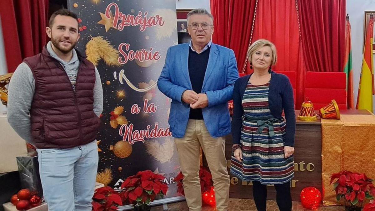 David Padilla, Lope Ruiz y Toñi Gómez, en la presentación de la campaña.