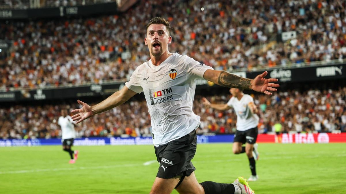 Baptiste Santamaría, autor del primer gol del encuentro