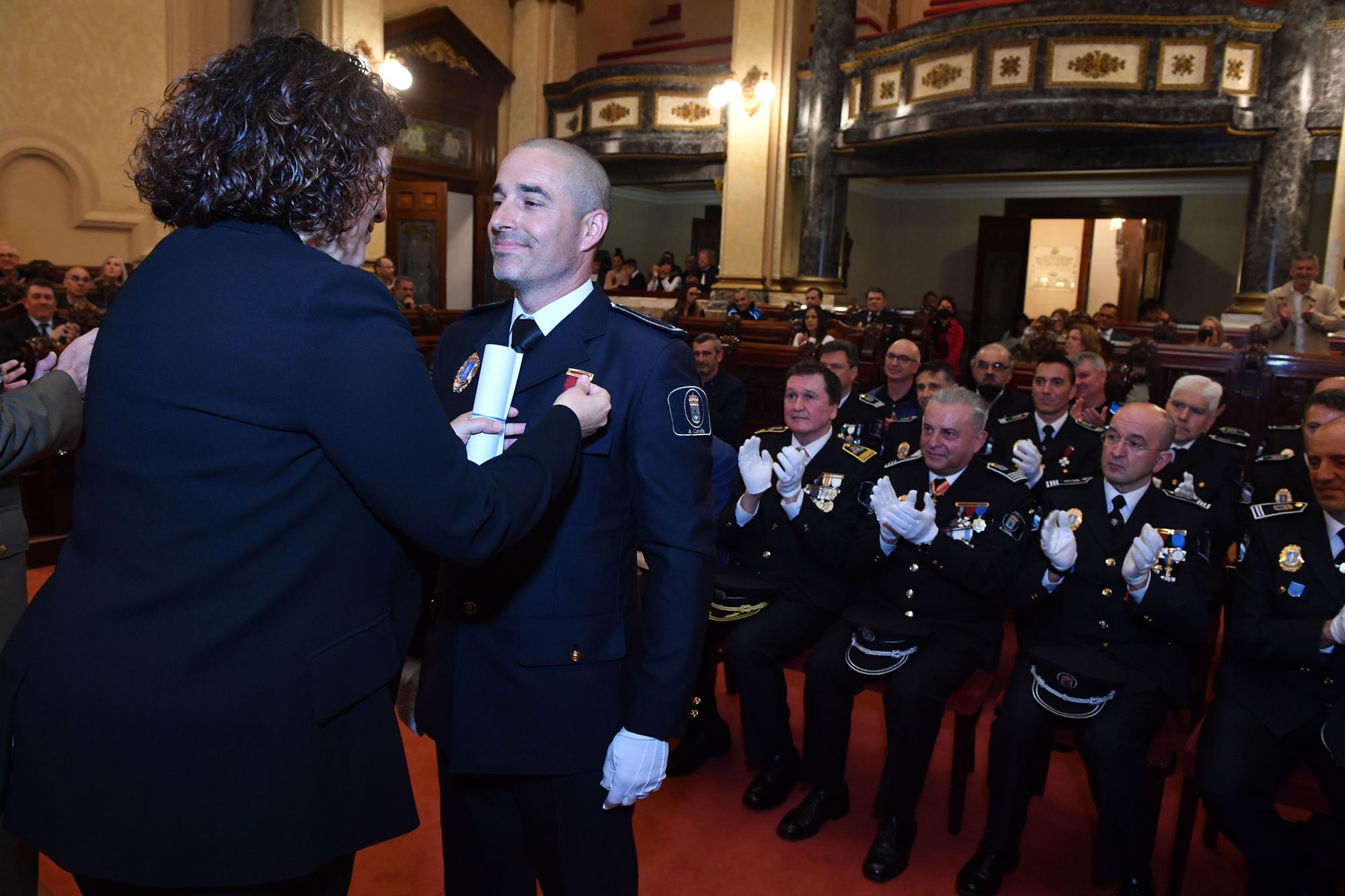 Celebración de la festividad de la Policía Local en A Coruña