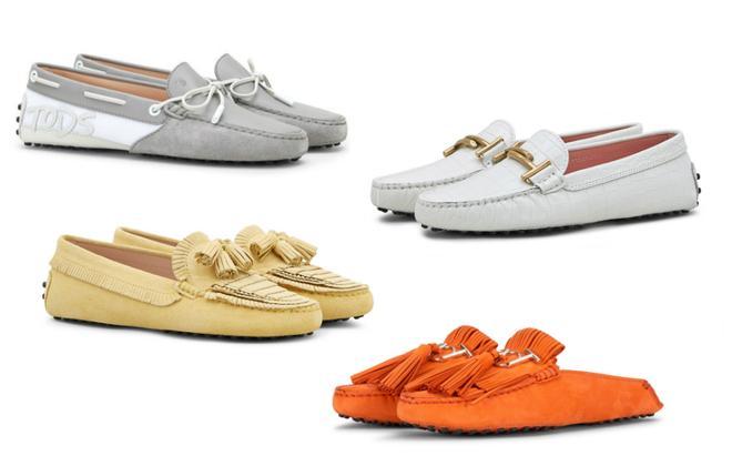 Diferentes modelos de Gommino de Tod's