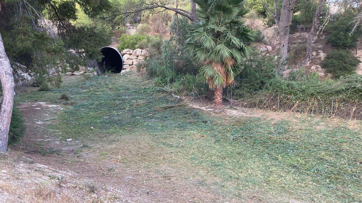 Imagen de uno de los cauces, tras las labores de limpieza llevadas a cabo por el Ayuntamiento.