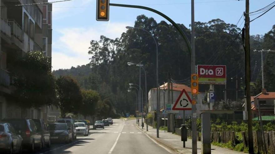 El atropello se produjo en un paso de peatones de la avenida Teniente Domínguez. // Muñiz