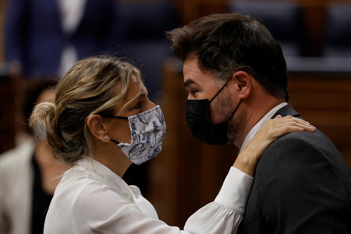 Yolanda Díaz y Gabriel Rufián.