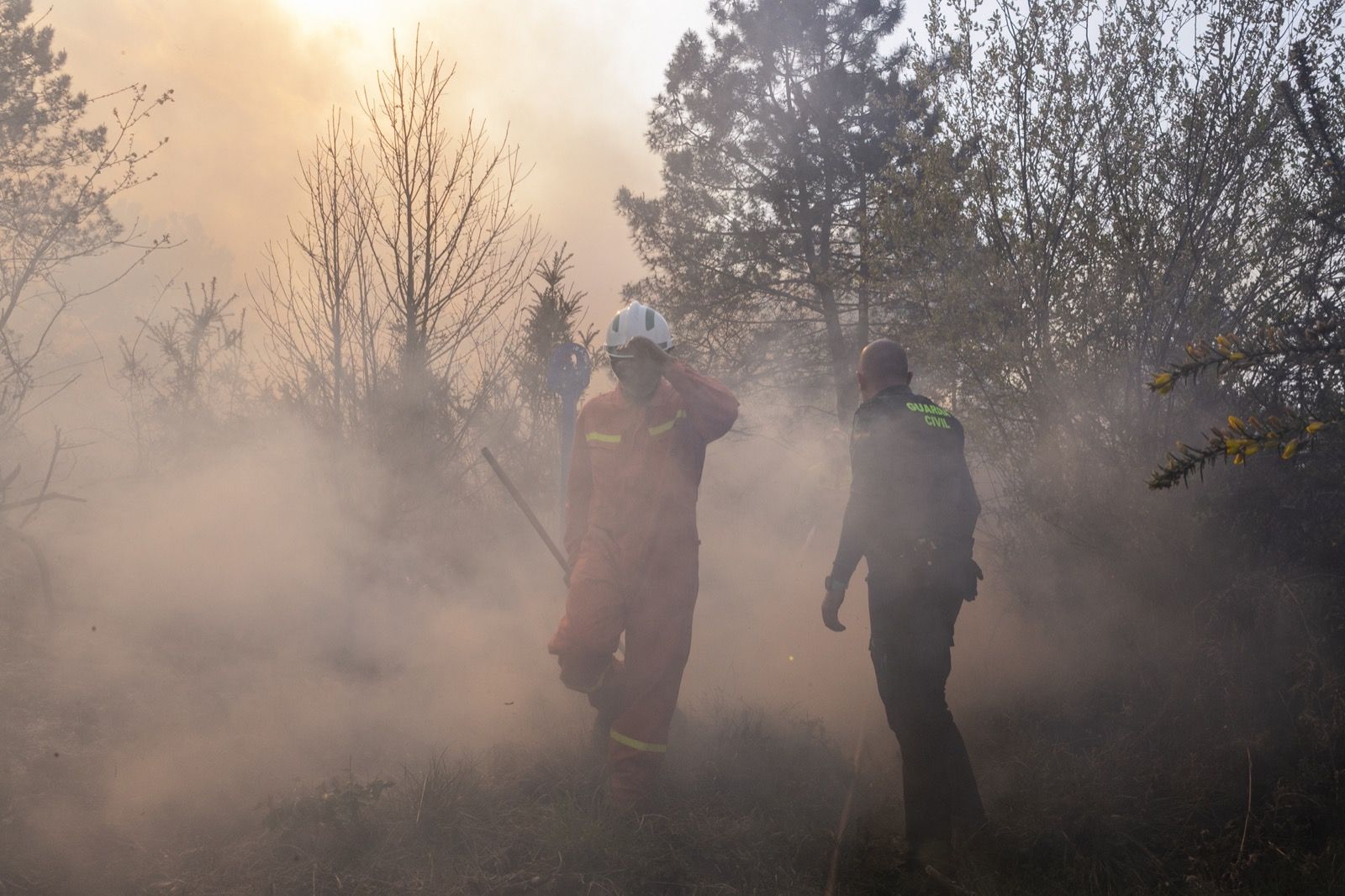 Imágenes del incendio de la Plata en Castrillón