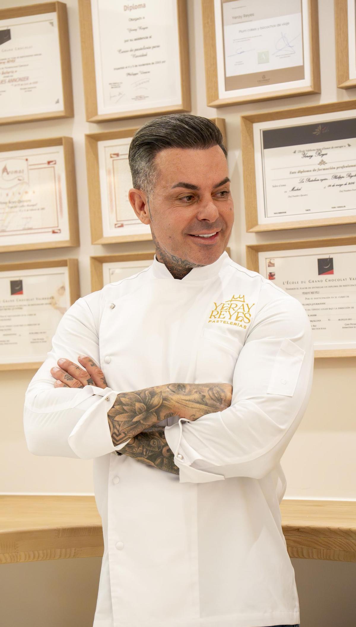 Yeray Reyes, el día de la inauguración de la nueva tienda.