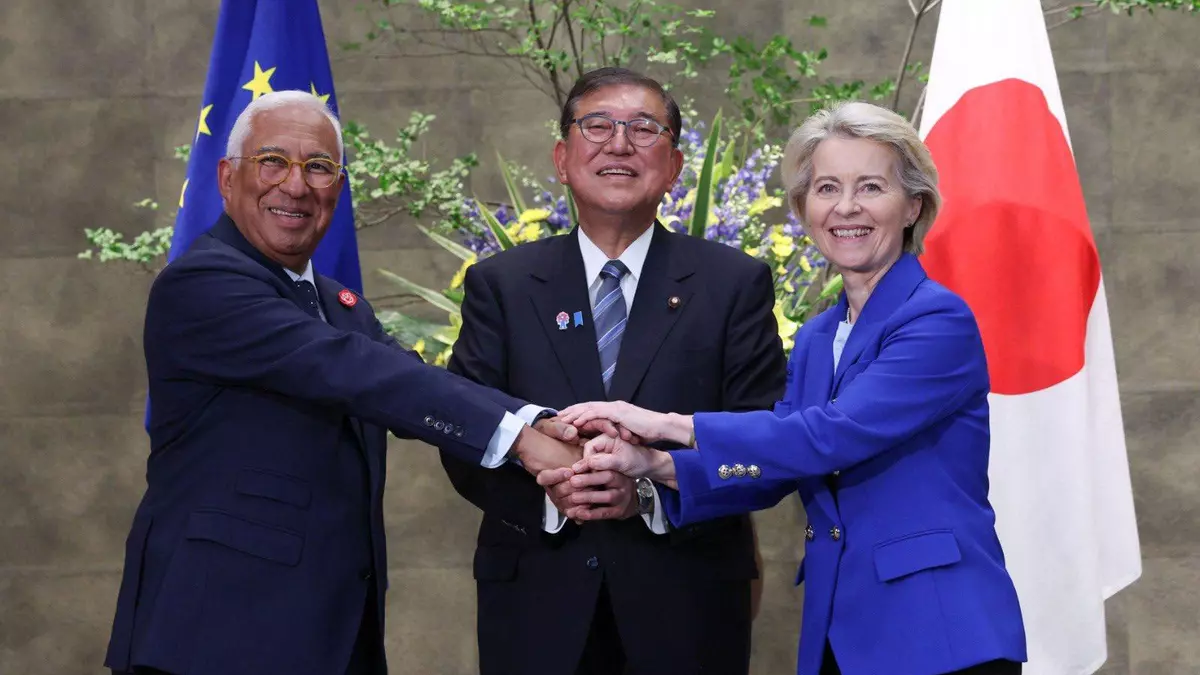 La UE y Japón sellan una "alianza de competitividad" contra la incertidumbre provocada por los aranceles de Trump