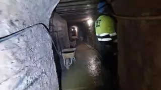 La obra del refugio de Cimavilla revela un nuevo túnel que se creía derruido