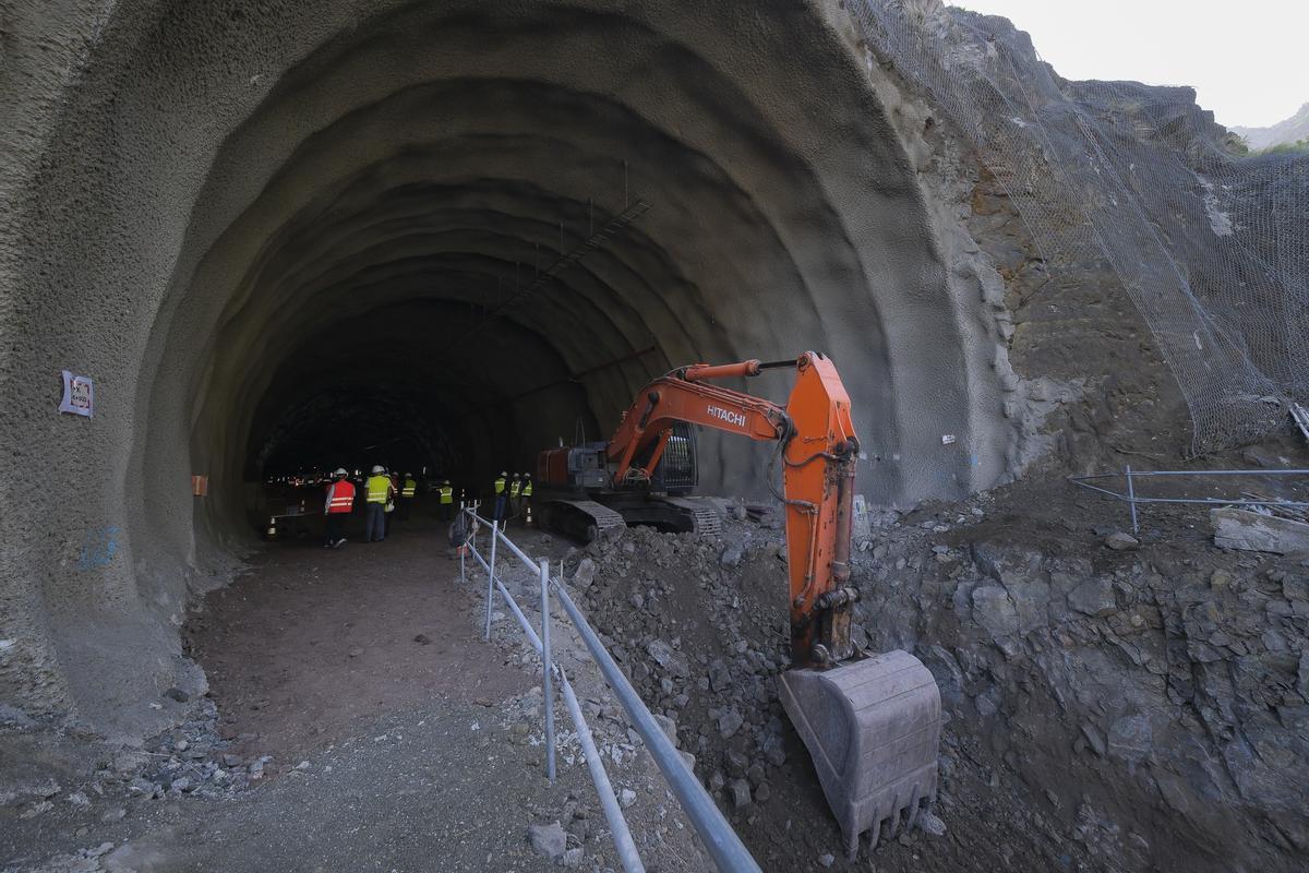 Túnel de la carretera Agaete-La Aldea.