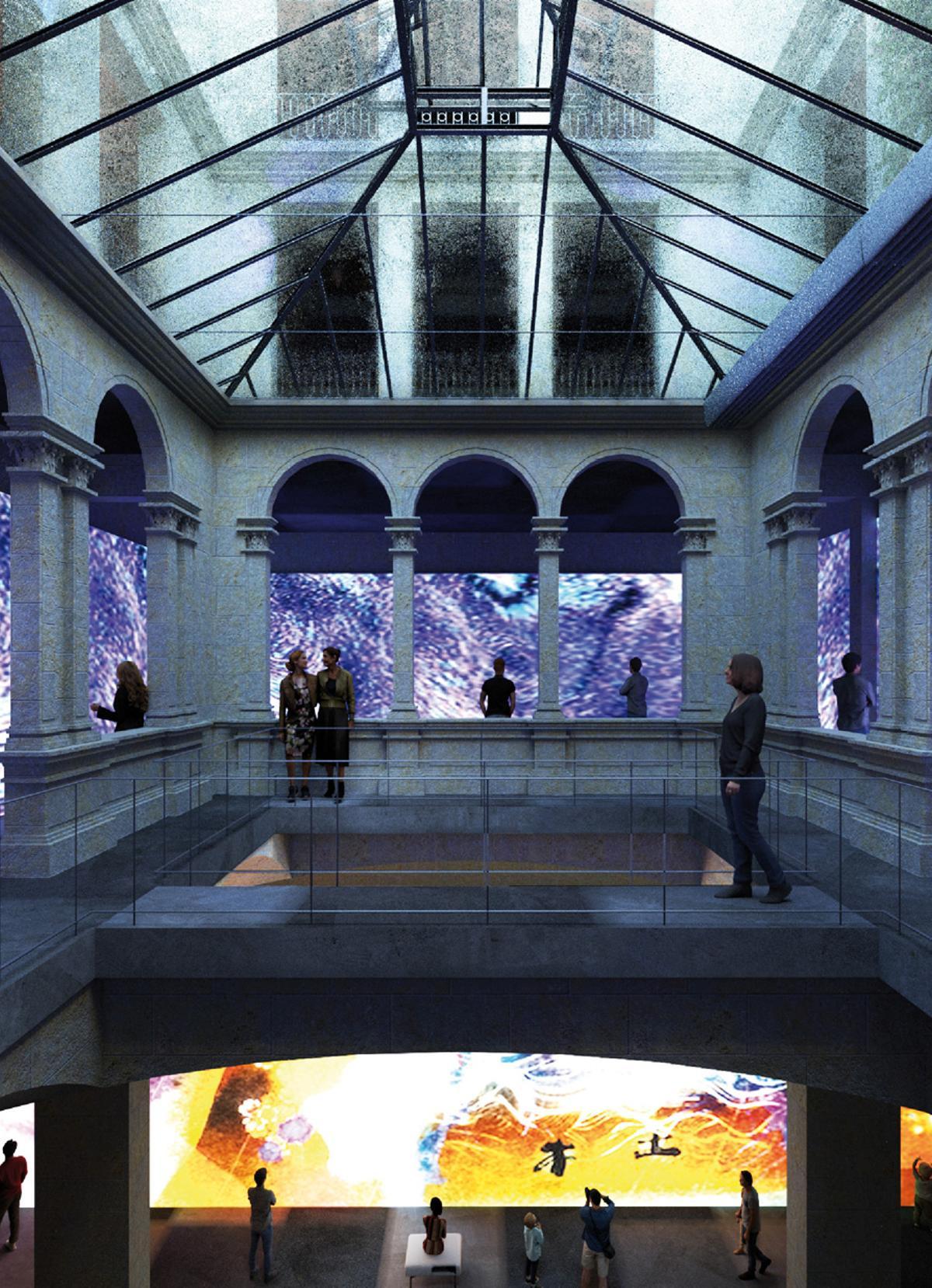 El proyecto del estudio sabadellense recupera el gran vestíbulo de la Foneria, un espacio diáfano de 8 metros de altura, que era el original del Banco de Barcelona.