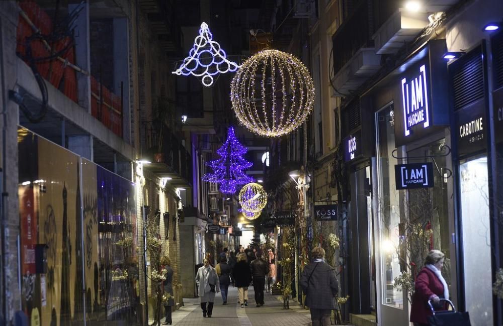 Encendido de luces de Navidad en Murcia